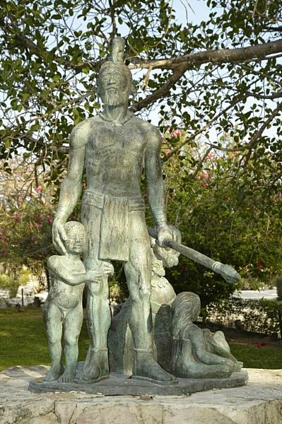 Statue of Gonzalo Guerrero. (Image source here.) 